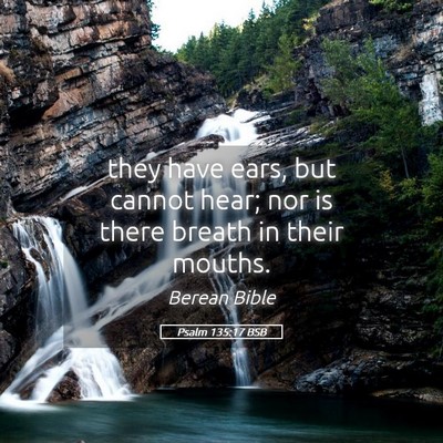 Picture 05 - Psalm 135:17 BSB - they have ears, but cannot hear; nor is there - Bible Verse Picture