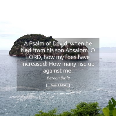 Picture 05 - Psalm 3:1 BSB - A Psalm of David, when he fled from his son - Bible Verse Picture
