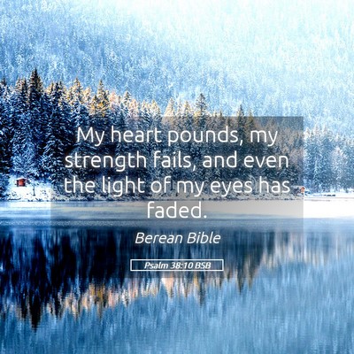 Picture 05 - Psalm 38:10 BSB - My heart pounds, my strength fails, and even the - Bible Verse Picture