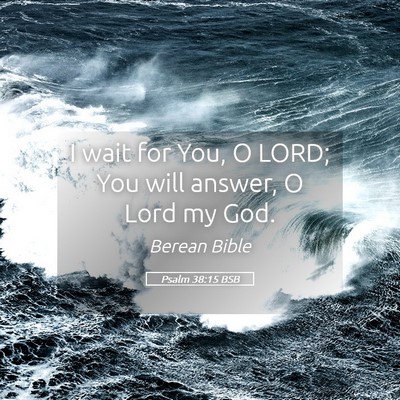 Picture 05 - Psalm 38:15 BSB - I wait for You, O LORD; You will answer, O Lord - Bible Verse Picture