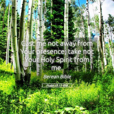 Picture 05 - Psalm 51:11 BSB - Cast me not away from Your presence; take not - Bible Verse Picture
