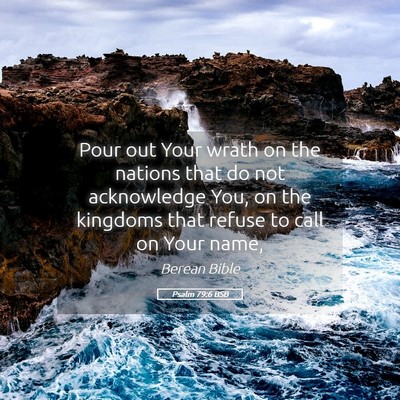 Picture 05 - Psalm 79:6 BSB - Pour out Your wrath on the nations that do not - Bible Verse Picture
