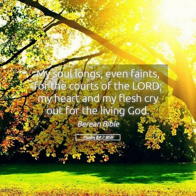 Picture 05 - Psalm 84:2 BSB - My soul longs, even faints, for the courts of the - Bible Verse Picture