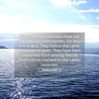 Picture 05 - Revelation 14:4 BSB - These are the ones who have not been defiled with - Bible Verse Picture