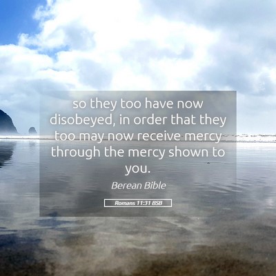 Picture 05 - Romans 11:31 BSB - so they too have now disobeyed, in order that - Bible Verse Picture