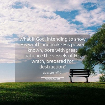 Picture 05 - Romans 9:22 BSB - What if God, intending to show His wrath and make - Bible Verse Picture
