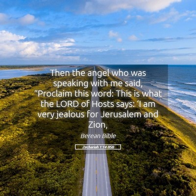 Picture 05 - Zechariah 1:14 BSB - Then the angel who was speaking with me said, - Bible Verse Picture