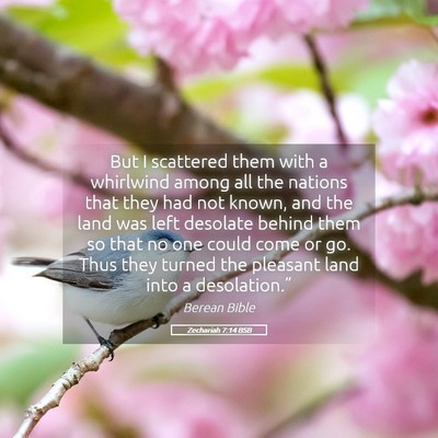 Picture 05 - Zechariah 7:14 BSB - But I scattered them with a whirlwind among all - Bible Verse Picture