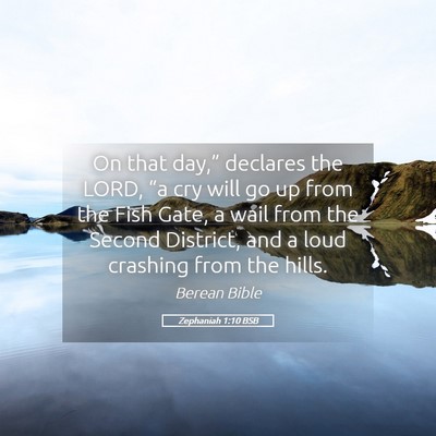 Picture 05 - Zephaniah 1:10 BSB - On that day,” declares the LORD, “a cry will - Bible Verse Picture