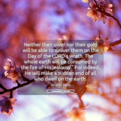 Picture 05 - Zephaniah 1:18 BSB - Neither their silver nor their gold will be able - Bible Verse Picture