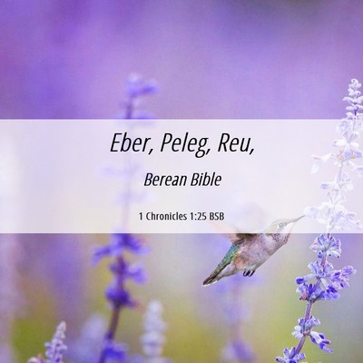Picture 06 - 1 Chronicles 1:25 BSB - Eber, Peleg, - Bible Verse Picture