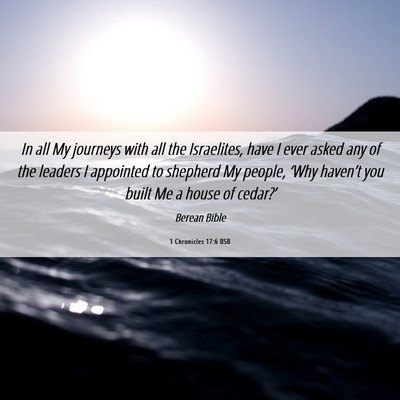 Picture 06 - 1 Chronicles 17:6 BSB - In all My journeys with all the Israelites, have - Bible Verse Picture