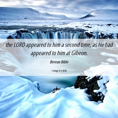 Picture 06 - 1 Kings 9:2 BSB - the LORD appeared to him a second time, as He had - Bible Verse Picture