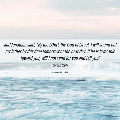 Picture 06 - 1 Samuel 20:12 BSB - and Jonathan said, “By the LORD, the God of - Bible Verse Picture
