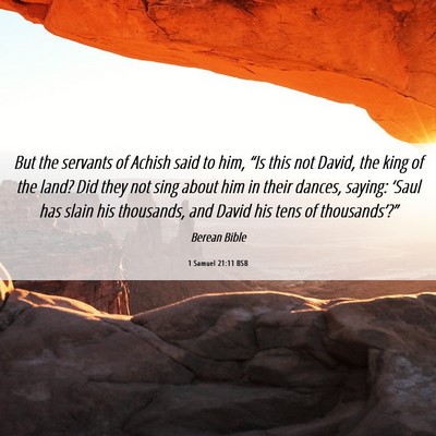 Picture 06 - 1 Samuel 21:11 BSB - But the servants of Achish said to him, “Is - Bible Verse Picture