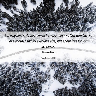 Picture 06 - 1 Thessalonians 3:12 BSB - And may the Lord cause you to increase and - Bible Verse Picture