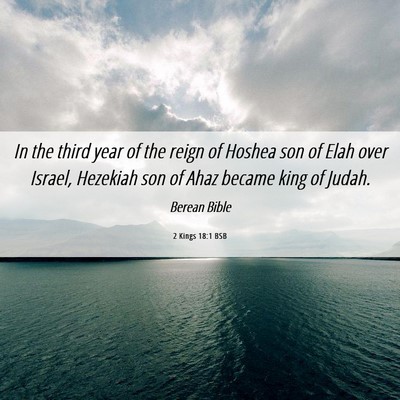 Picture 06 - 2 Kings 18:1 BSB - In the third year of the reign of Hoshea son of - Bible Verse Picture