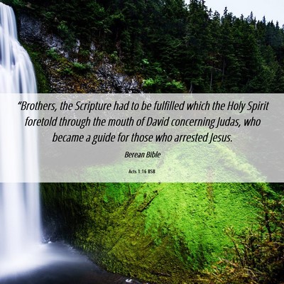 Picture 06 - Acts 1:16 BSB - “Brothers, the Scripture had to be fulfilled - Bible Verse Picture