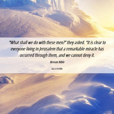 Picture 06 - Acts 4:16 BSB - “What shall we do with these men?” they - Bible Verse Picture