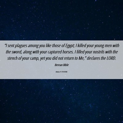 Picture 06 - Amos 4:10 BSB - “I sent plagues among you like those of Egypt; - Bible Verse Picture