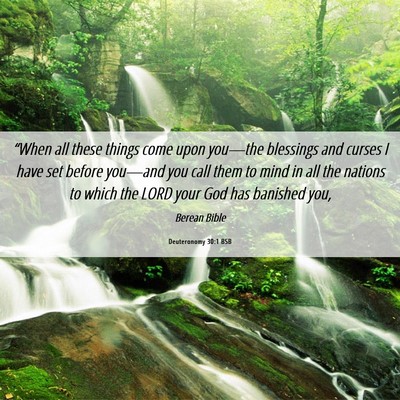 Picture 06 - Deuteronomy 30:1 BSB - “When all these things come upon you—the - Bible Verse Picture