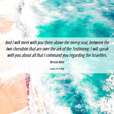 Picture 06 - Exodus 25:22 BSB - And I will meet with you there above the mercy - Bible Verse Picture