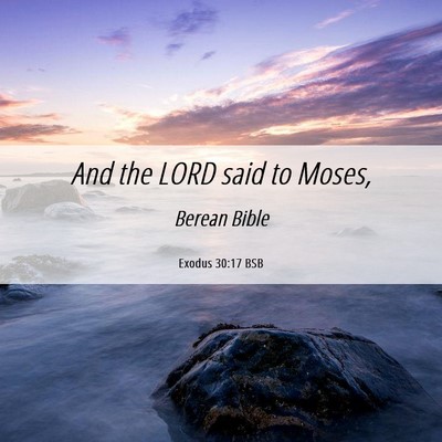 Picture 06 - Exodus 30:17 BSB - And the LORD said to - Bible Verse Picture