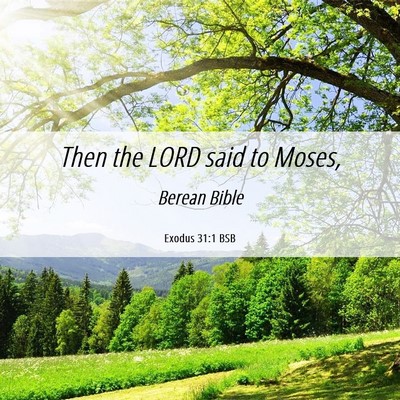 Picture 06 - Exodus 31:1 BSB - Then the LORD said to - Bible Verse Picture