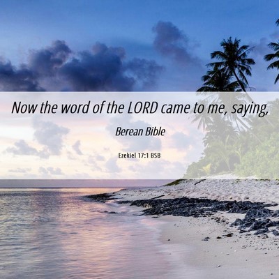 Picture 06 - Ezekiel 17:1 BSB - Now the word of the LORD came to me, - Bible Verse Picture