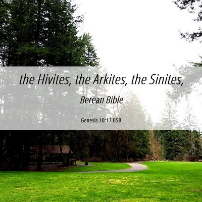 Picture 06 - Genesis 10:17 BSB - the Hivites, the Arkites, the - Bible Verse Picture
