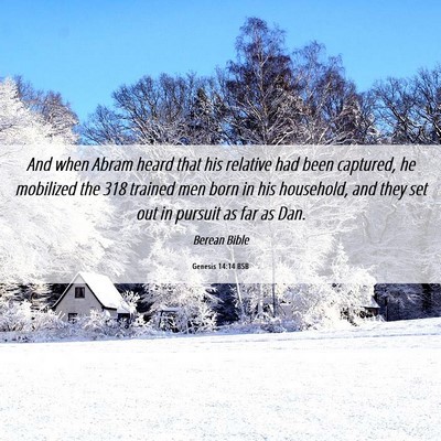 Picture 06 - Genesis 14:14 BSB - And when Abram heard that his relative had been - Bible Verse Picture