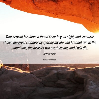 Picture 06 - Genesis 19:19 BSB - Your servant has indeed found favor in your - Bible Verse Picture