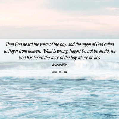 Picture 06 - Genesis 21:17 BSB - Then God heard the voice of the boy, and the - Bible Verse Picture