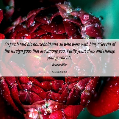Picture 06 - Genesis 35:2 BSB - So Jacob told his household and all who were with - Bible Verse Picture