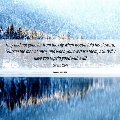 Picture 06 - Genesis 44:4 BSB - They had not gone far from the city when Joseph - Bible Verse Picture