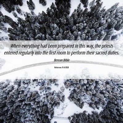 Picture 06 - Hebrews 9:6 BSB - When everything had been prepared in this way, - Bible Verse Picture