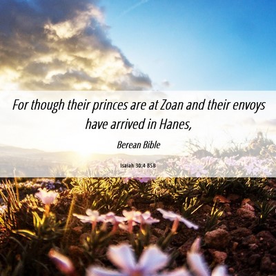 Picture 06 - Isaiah 30:4 BSB - For though their princes are at Zoan and their - Bible Verse Picture