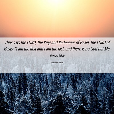 Picture 06 - Isaiah 44:6 BSB - Thus says the LORD, the King and Redeemer of - Bible Verse Picture
