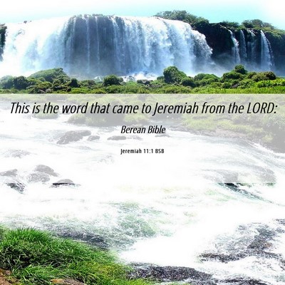 Picture 06 - Jeremiah 11:1 BSB - This is the word that came to Jeremiah from the - Bible Verse Picture