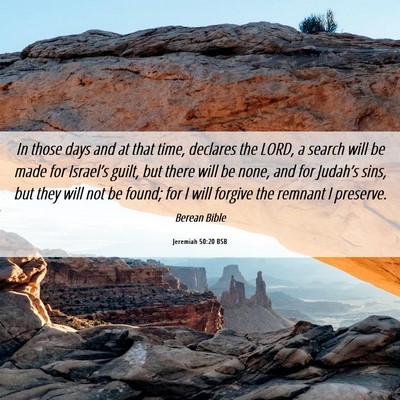 Picture 06 - Jeremiah 50:20 BSB - In those days and at that time, declares the - Bible Verse Picture