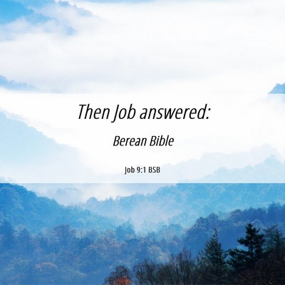 Picture 06 - Job 9:1 BSB - Then Job - Bible Verse Picture
