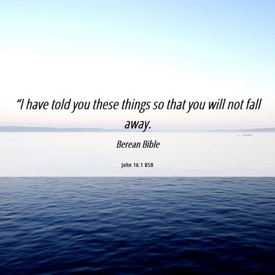 Picture 06 - John 16:1 BSB - “I have told you these things so that you will - Bible Verse Picture