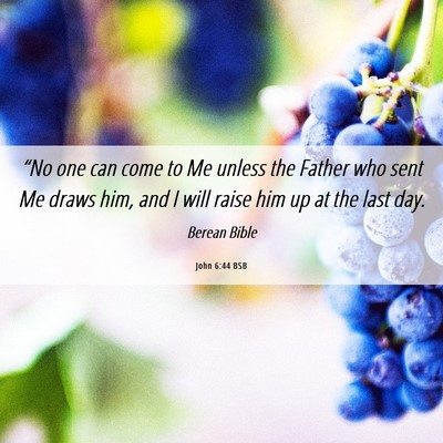 Picture 06 - John 6:44 BSB - “No one can come to Me unless the Father who - Bible Verse Picture