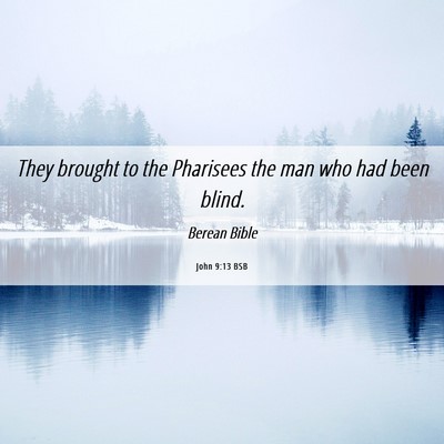 Picture 06 - John 9:13 BSB - They brought to the Pharisees the man who had - Bible Verse Picture