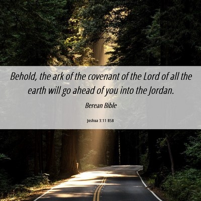 Picture 06 - Joshua 3:11 BSB - Behold, the ark of the covenant of the Lord of - Bible Verse Picture