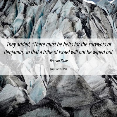 Picture 06 - Judges 21:17 BSB - They added, “There must be heirs for the - Bible Verse Picture