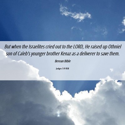 Picture 06 - Judges 3:9 BSB - But when the Israelites cried out to the LORD, He - Bible Verse Picture
