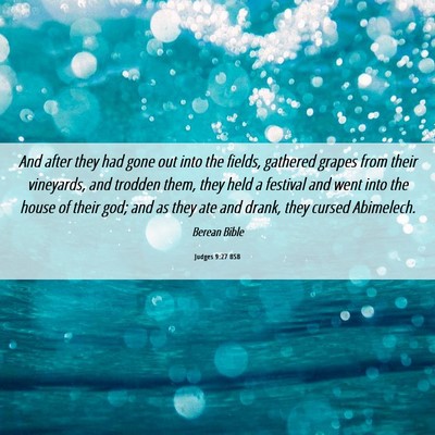 Picture 06 - Judges 9:27 BSB - And after they had gone out into the fields, - Bible Verse Picture
