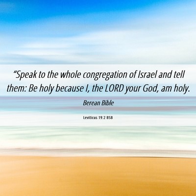 Picture 06 - Leviticus 19:2 BSB - “Speak to the whole congregation of Israel and - Bible Verse Picture