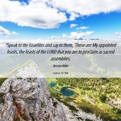 Picture 06 - Leviticus 23:2 BSB - “Speak to the Israelites and say to them, - Bible Verse Picture